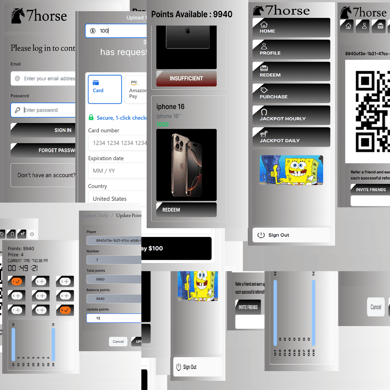 Screenshots of the dashboard project showing desktop version